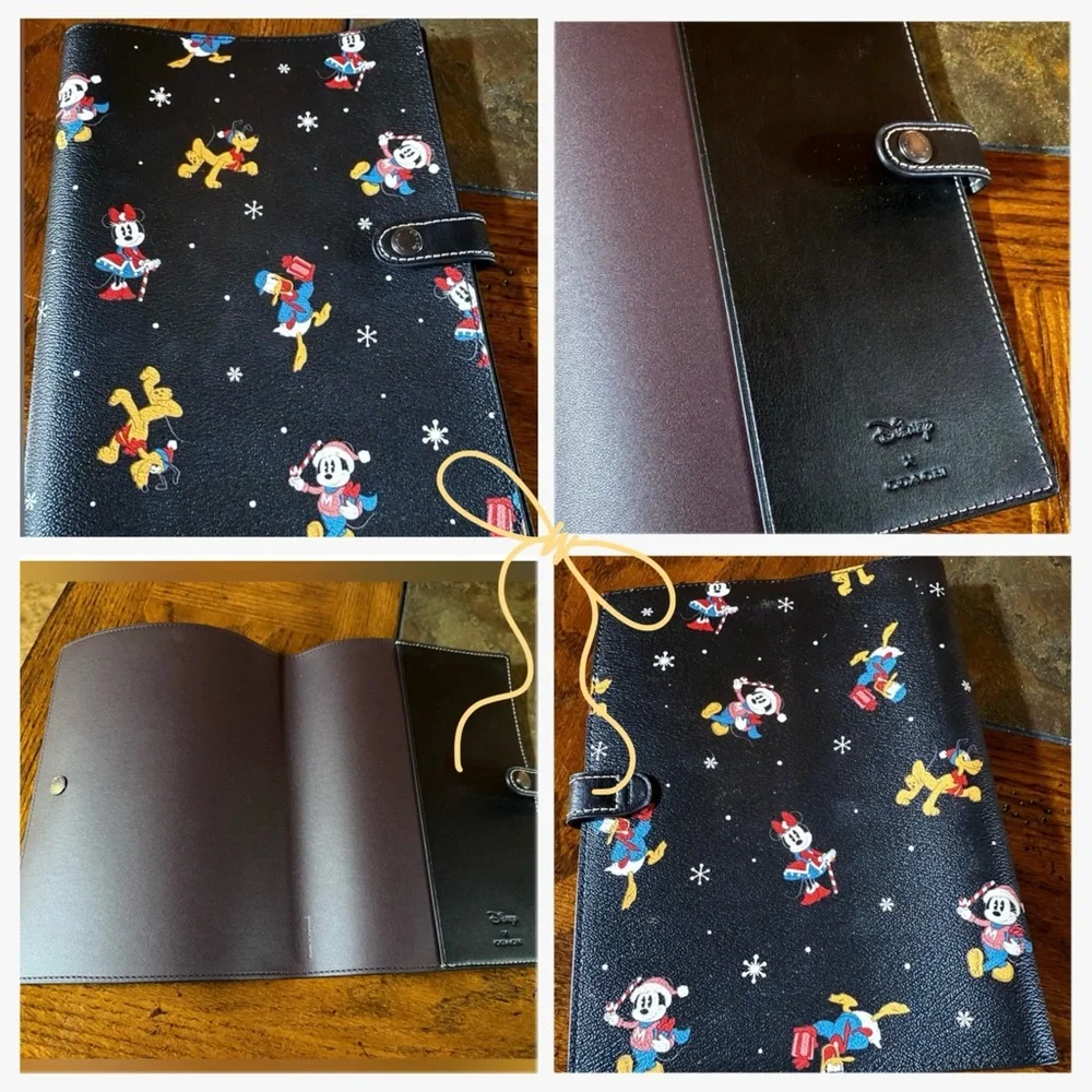 Disney Black and Red Planner cover with Mickey and Friends